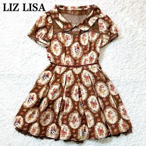 LIZ LISA リズリサ ワンピース 花柄 フリル レース バラ 0 レディース C92409-53