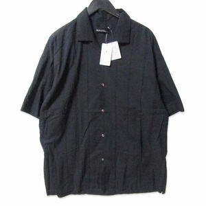 未使用 UNITED ARROWS green label relaxing グリーンレーベルリラクシング 半袖シャツ 3215-699-1707 IND シアー ブラック L 27107135