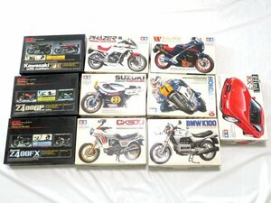 ◆計10点 バイク タミヤ プラモデル 1/12 ホンダ CX500ターボ/NS500/スズキ RG250/RGB500/BMW K100/EC 1/15/アンフィニ 1/24 RX-7 22