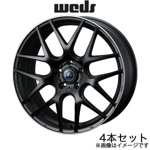 レオニス ナヴィア06 アコード CL7/CL8/CL9 18インチ アルミホイール 4本 マットブラック/リムポリッシュ 0037625 WEDS LEONIS NAVIA06