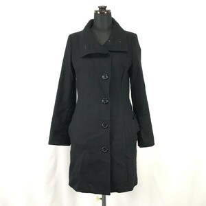 アプワイザーリッシェ★アンゴラ混ウール/ロングコート【women’s size -1/S/黒/black】Coats/Jackets/Jumpers◆pBH279