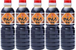 送料無料 鹿児島の甘い醤油 かねよ甘露 500ml 5本組　　b