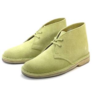 即決 CLARKS DESERT BOOT 24.0cm デザートブーツ クラークス レディース カーキスエード 本革 チャッカブーツ 本皮 革靴 カジュアル 通勤