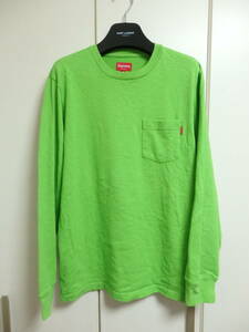 シュプリーム Supreme 長袖 シャツ ロングTシャツ 黄緑 M RN101837 ZEOEOSKK