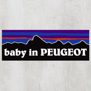 P【baby in PEUGEOT/ベビーインプジョー】マグネットステッカー