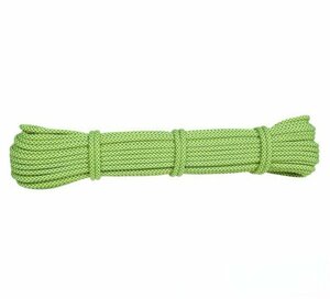 ポータブル クライミングロープ 6mm 滑り止め ロープ パラシュート キャンプ 登山 トレッキング 洋服 ライン 【Fluorescent green】【10M】