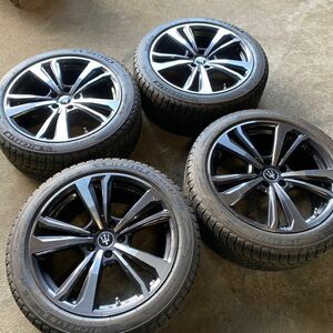 溝アリスタッドレスタイヤ4本セット 245/45R19 19×8.5J 40 5穴 PCD114.3 マセラティ センターキャップ付き ギブリ　クアトロポルテ等