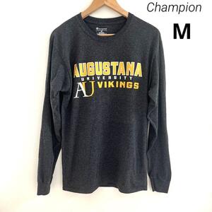 Champion チャンピオン 古着 長袖Tシャツ カレッジロゴ Mサイズ