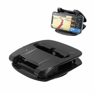 【訳あり】DIANX スマホホルダー 車載スマホスタンド クリップ式 脱着簡単 360°回転可能 ダッシュボード多機種対応(H71)