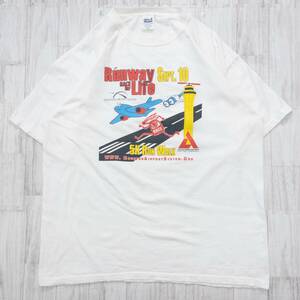 古着 00s Y2K Tシャツ 協賛企業プリント ホワイト XL