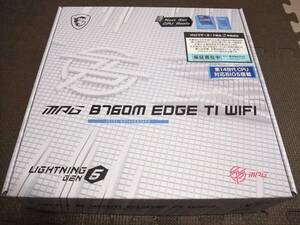 ★ MSI MPG B760M EDGE TI WIFI mATX Intel LGA1700 第12世代 第13世代 第14世代 DDR5 未使用品