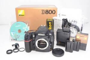 ☆美品☆Nikon ニコン D800 ボディ　元箱、取説、CDROM、予備バッテリー、マグニファイングアイピースDK-17M付属