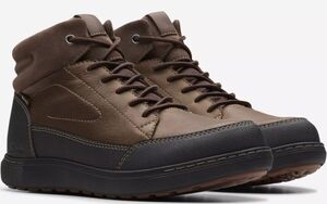 送料無料 Clarks 30cm ゴアテックス GTX 防水 ブーツ ビジネス ブラウン ウォータープルーフ レザー スニーカー レザー スーツ XXX328