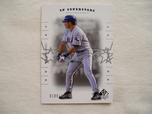 インサートシリアル☆ラファエル・パルメイロ【Rafael Palmeiro】◆UPPER DECK 2001 テキサスレンジャーズ ☆2