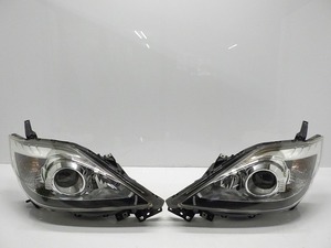 ★コーティング加工済★　マツダ　CREW　プレマシー　後期　ヘッドライト　左右セット　HID　P7696　刻印チ　230113081