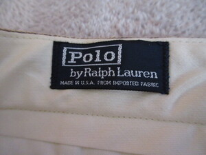 USA製！激レア！ビンテージ POLO RALPH LAUREN ラルフローレン 2タック グレンチェック コットンリネン パンツ VINTAGE スラックス ９０S 