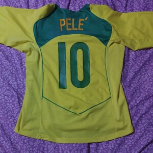 NIKE　サッカーブラジル代表、＃10　PELE(ペレ)　　size　LL ユニフォーム