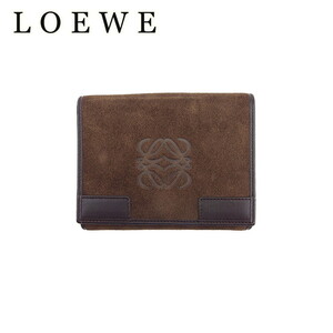 ロエベ Wホック 財布 二つ折り 財布 LOEWE 中古