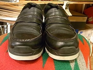 DIESEL ZIP LOAFERS LEATHER BLK SIZE 40(25cm) ディーゼル ローファー レザー ブラック ジップ