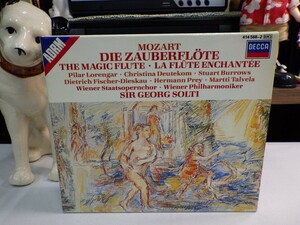 緑2｜★3CD-BOX / 1985DECCAmade in W.GER★Mozart：DIE ZAUBERFLOTE｜Sir Georg Solti　ゲオルグ・ショルティ　ウィーンフィル