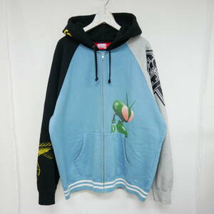 【1円】良好 国内正規 Supreme×JUNYA WATANABE COMME des GARCONS MAN ジュンヤ 21AW Zip Up Hooded Sweatshirt ジップパーカー Blue XL