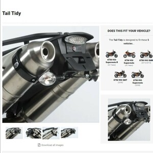 40%OFF★R&G TailTidy フェンダーレスキット KTM 950 SUPERMOTO R 990 SMR SMT 2008 2009 LP0124BK