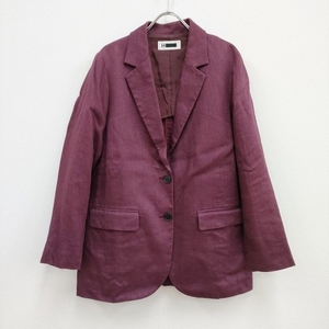 H BEAUTY&YOUTH LINEN 2B JACKET 定価35200円 サイズM テーラードジャケット パープル エイチビューティアンドユース 3-0312M 203116