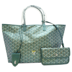 ［銀座店］GOYARD ゴヤール サンルイ PM ＋CROC STLCROPMLTY90CL90P トートバッグ ゴヤールディン パールグリーン DH85207