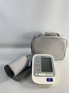 S5538◇OMRON オムロン 自動電子血圧計 自動血圧計 上腕式 血圧計 HEM-7220 ジャンク 測定確認済 収納ケース付【通電OK】240528