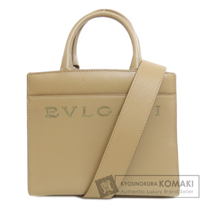 BVLGARI ブルガリ ロゴ ハンドバッグ カーフ レディース 中古