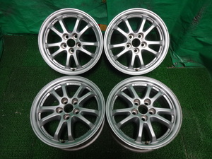 トヨタ純正 50 プリウス●15×6.5J +40 5H PCD100 中古ホイール4本●ユ29