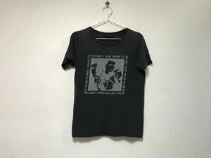 本物ラウンジリザードLOUNGE LIZARDコットンプリント半袖TシャツメンズサーフアメカジミリタリーストリートスケーターワークグレーS