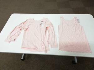 【未使用美品新品】グンゼ GUNZE インナー レディース 女性 3Lサイズ ピンク 4枚セット タンクトップ シャツ アンダー 肌着 ベージュ 長袖