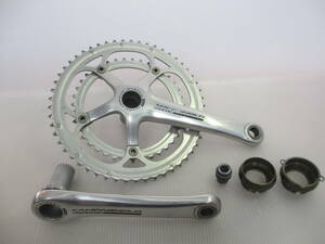 中古美品 Campagnolo CENTAUR Ultra-Torque 10s 172.5mm 53-39T FC9-CE293 カンパニョーロ ケンタウル 10速 シルバー BB付属