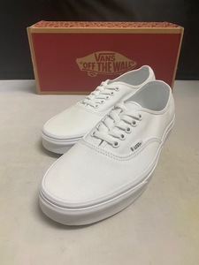 【訳あり新品】VANS AUTHENTIC VN000EE3W00 TRUE WHITE US9.5 27.5cm ヴァンズ バンズ オーセンティック トゥルーホワイト