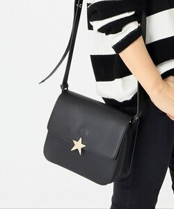 期間限定値下げ★RIKA BY ULRIKA RUNDGREN レザー ショルダーバッグ　STAR BAG ブラック　黒　ドゥーズィエムクラス