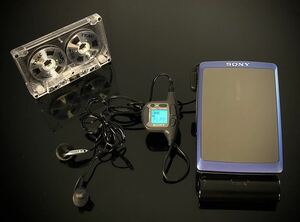 カセットウォークマン SONY WM-FX5ラジオ付　青「整備済み、完動超美品」