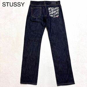 STUSSY ステューシー 濃紺 デニム ショーンフォント