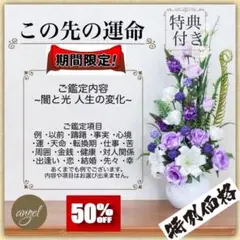 この先の運命 あなたの幸せのお手伝い♡ 特典あり 無料占い付き angel占い