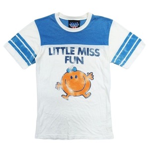 ジャンクフード JUNK FOOD USA製 LITTLE MISS FUN TEE S/S リトルミス ファン Tシャツ カットソー 半袖 クルーネック S 青 /BLM8