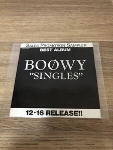 BOOWY SINGLES プロモCD 氷室京介 布袋寅泰 松井常松 高橋まこと