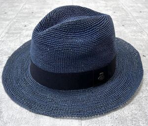 新品 Ecua-Andino 中折れ ハット ハンドメイド エクアアンディーノ　　帽子 パナマハット HAT 天然素材 柔らかい素材 ピンバッチ 玉9834