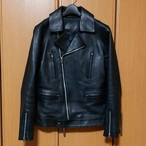 GARNI ガルニ ダブルライダースジャケット サイズL ブラック 黒 日本製 シルバー925 lewis leathers BACKLASH BACK BONE Rude Gallery