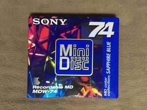 【 送料無料！!・今となってはとても希少な未開封品です！】★SONY ソニー◇録音用MD ミニディスク SAPPHIRE BLUE 74分◇日本製/ソニー★