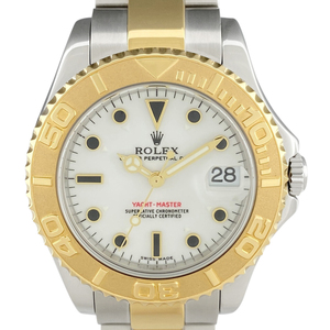 ロレックス ROLEX ヨットマスター 168623 腕時計 SS YG 自動巻き ホワイト ユニセックス 【中古】