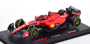 Burago signature 1/43 Ferrari SF23 2023 #55 Sainz　フェラーリ　サインツ　ブラーゴ　ドライバー　ケース付