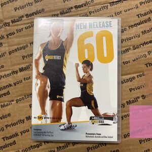 60★レスミルズ★Lesmills★DVDだけ★CD無し★中古品★BodyAttack60★ボディアタック★箱が割れていますDVDのみ