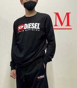 ディーゼル　長袖Tシャツ 20A23　Mサイズ　ブラック　新品 タグ付　ロゴ クラッシック　DIESEL　T-JUST-LS-DIV　A03768 0GRAI　ギフトにも