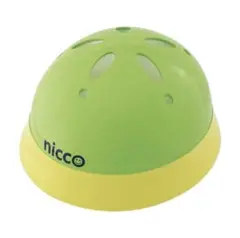 【新品】nicco 子ども用ヘルメット　イエローグリーン