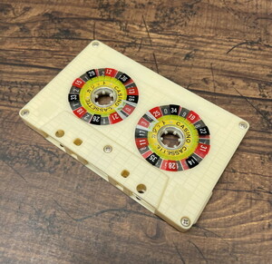 S-2◆当時物 カジノカセット カジット CASINO CASSETTE ルーレット メタルリール？ ツメあり A・M・L